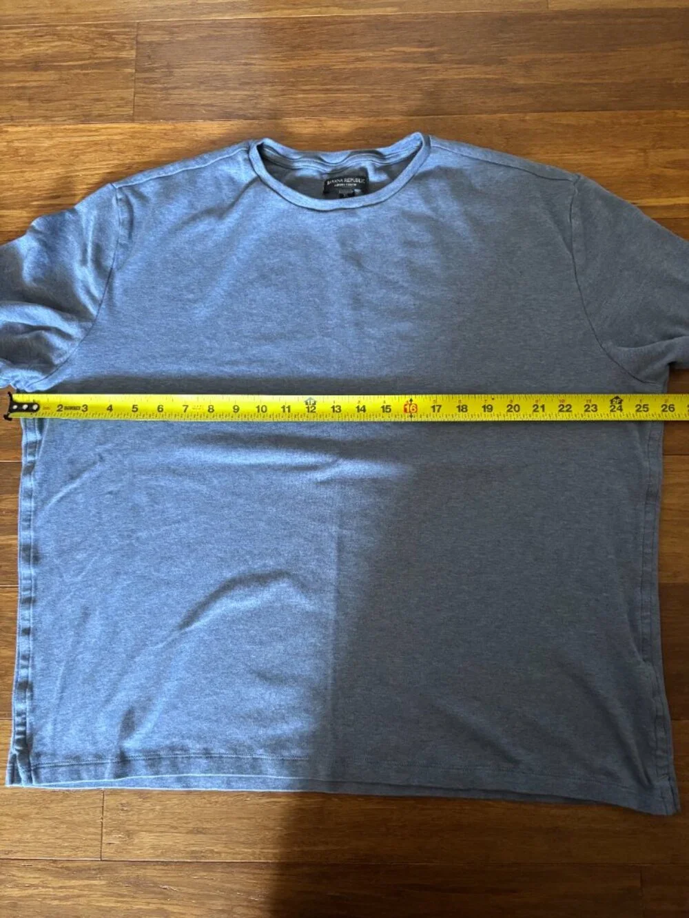 Banana Republic Luxury Touch Men’s Blue Gray Cotton T-Shirt Size XL